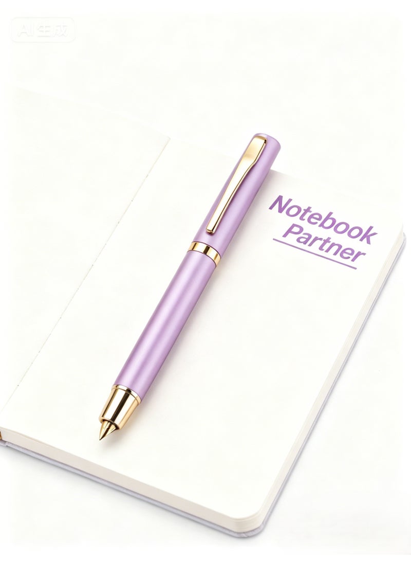 LumiArk 10Piece Pink Metallic Ballpoint Pens, Office Pens, Gel Pens, Smooth-Writing, Quick-Drying, Student Exam Pens, 0.5mm - Image 2
