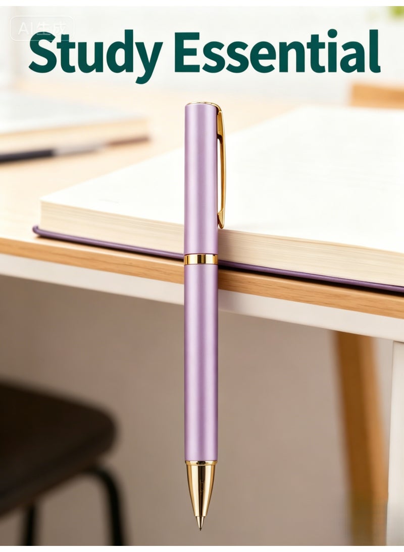 LumiArk 10Piece Pink Metallic Ballpoint Pens, Office Pens, Gel Pens, Smooth-Writing, Quick-Drying, Student Exam Pens, 0.5mm - Image 3