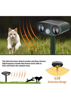 Solar Animal Drive Device, LED flash animal repeller, multifunctional ultrasonic animal deterrent machine, waterproof, suitable for courtyards, gardens, lawns, outdoor, 37.5 * 15cm - pzsku/Z940A59A280C242569C1BZ/45/_/1739925947/3ad8bd91-6406-4e4c-8897-bf7e54f29c51