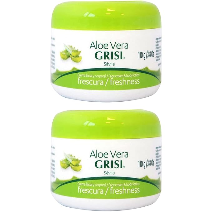 Grisi Aloe Vera Face Cream & Body Lotion Freshness, 3.8 oz (Pack of 2) - Image 1