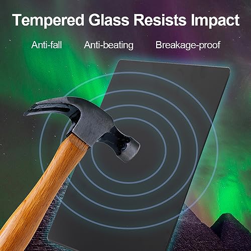 Docooler Photovoltaic Glass Gaming Mouse Pad with Non-Slip Tempered Glass Professional Mouse Mat for Desk Special Glass Surface＆Sides All Around for Computers, Gamer, Office&Home,3 Sizes (All Black) - Image 4