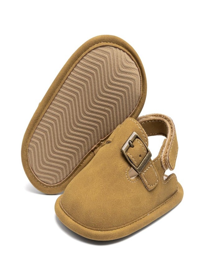 KIDSUN Baby Boys Girls Sandals Adjustable Lightweight House Home Slippers Non Slip Newborn Prewalk First Walk Shoes - Image 1
