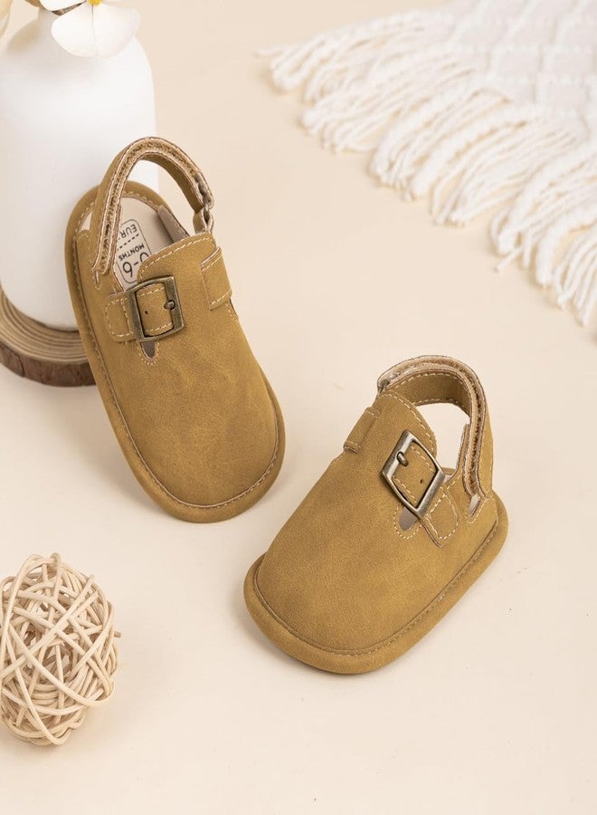 KIDSUN Baby Boys Girls Sandals Adjustable Lightweight House Home Slippers Non Slip Newborn Prewalk First Walk Shoes - Image 4
