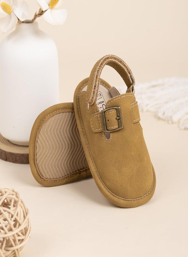 KIDSUN Baby Boys Girls Sandals Adjustable Lightweight House Home Slippers Non Slip Newborn Prewalk First Walk Shoes - Image 2