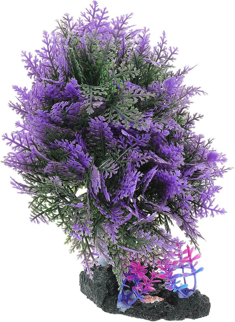 ULTECHNOVO Simulation Aquatic Plant and Aquarium Décor Artificial Water Grass Ornament for Fish Tank Decoration, Plastic Fake Aquatic Plants Model for Freshwater and Saltwater Tanks - Image 1
