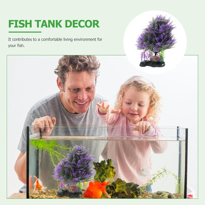 ULTECHNOVO Simulation Aquatic Plant and Aquarium Décor Artificial Water Grass Ornament for Fish Tank Decoration, Plastic Fake Aquatic Plants Model for Freshwater and Saltwater Tanks - Image 4