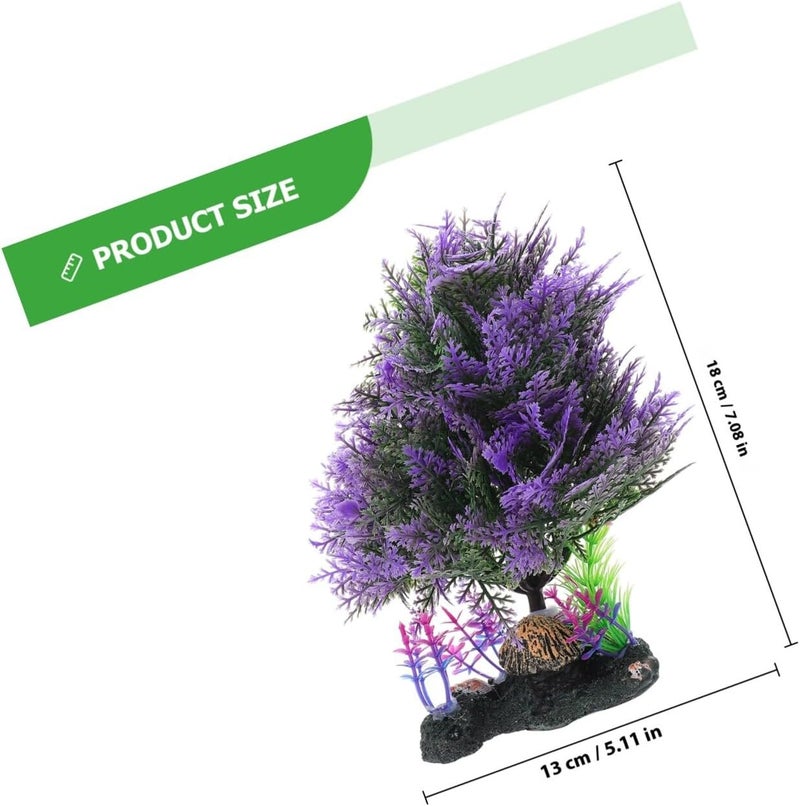 ULTECHNOVO Simulation Aquatic Plant and Aquarium Décor Artificial Water Grass Ornament for Fish Tank Decoration, Plastic Fake Aquatic Plants Model for Freshwater and Saltwater Tanks - Image 2