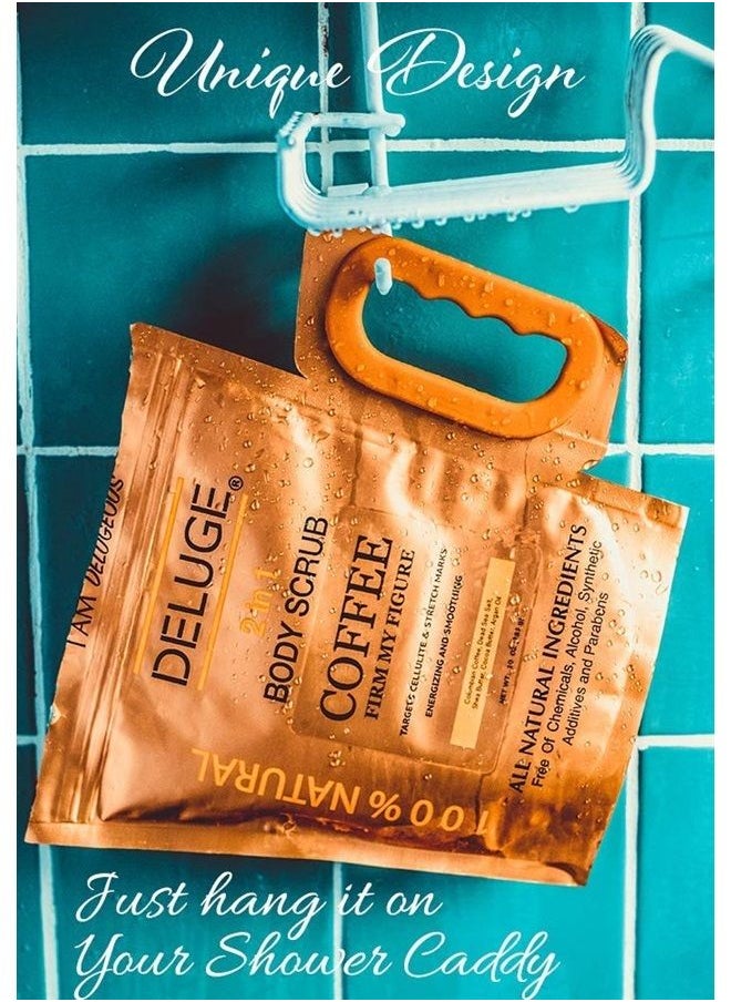 DELUGE - Deluge Coffee Scrub for Cellulite and Stretch Marks, Body Exfoliant and Hydrating Cellulite Treatment with Shea Butter, Coconut Oil and Dead Sea Salt Firms, Tones and Moisturizes Skin (10 oz) - Image 1