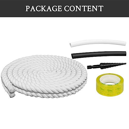 Endoto Rope Laces for Air Force 1, Thick Chunky Fat Shoelaces Strings for AF Sneaker Shoes(Color:White,Size:8.5MM) - Image 4