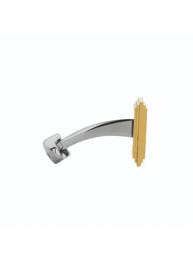 شيروتي 1881 Cadre Silver and Gold Plated Cufflinks for Men