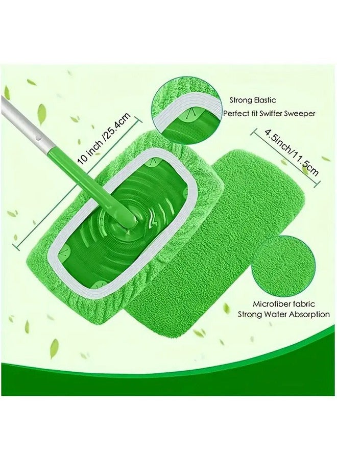 Generic - 2 PCS Reusable Mop Pads, Flat Floor Mop Cloth, Washable And Durable Replacement Mop Cloth, Compatible with Pads for Wet & Dry Sweeping Cloths Mop Head Replacement for Household Cleaning(Mop Not Included) - Image 1