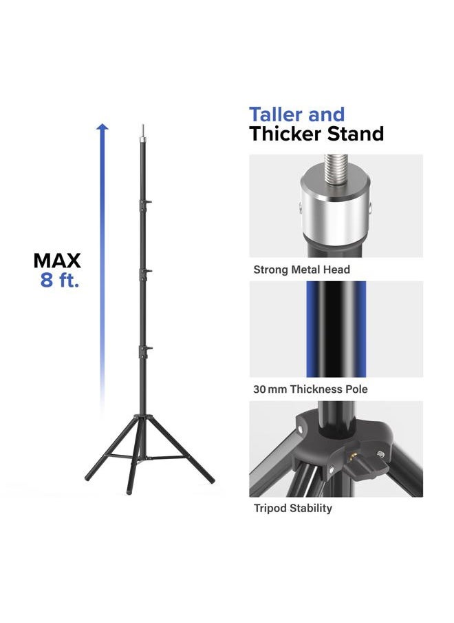 JS JULIUS STUDIO Julius Studio [Enhanced Heavy Duty] 20.1 x 8 ft. (W x H) Backdrop Stands, 300° Degree Crossbar Rotatable Angle Adjustable Double Dual Crossbar Extender Mount, Strong Background Support, JSAG794  - Image 5