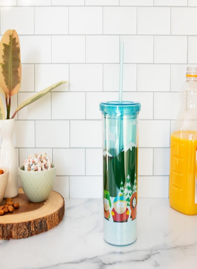 سيلفر بوفالو كوب بلاستيكي لمحطة حافلات ساوث بارك، مزود بغطاء مقاوم للانسكاب وماصة قابلة لإعادة الاستخدام | سعة 20 أونصة - Image 5