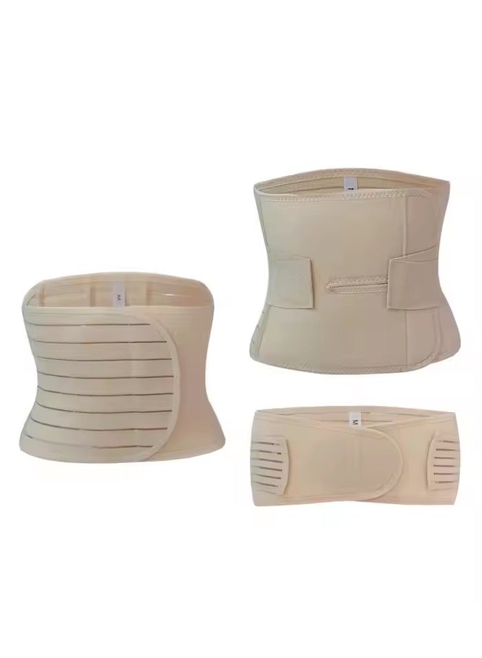 هالامين مشدة دعم 3 في 1 لاستعادة ما بعد الولادة - حزام بطن، مشد، وحزام تشكيل الجسم بعد الولادة القيصرية، لدعم الخصر والحوض - Image 5