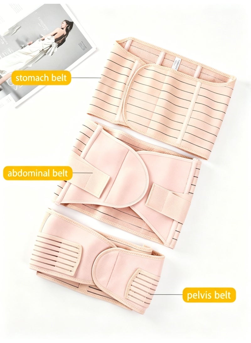 Halamine 3-In-1 Postpartum Support Waist Belt，Postpartum Corset Waist Support ，Support Corset Comfortable Adjustable ,L - Image 4