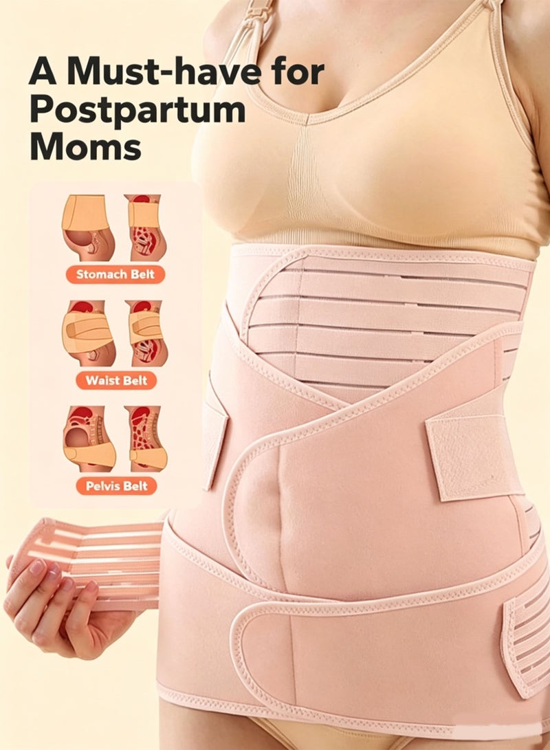 Halamine 3-In-1 Postpartum Support Waist Belt，Postpartum Corset Waist Support ，Support Corset Comfortable Adjustable ,L - Image 3