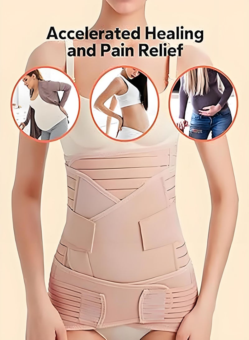 Halamine 3-In-1 Postpartum Support Waist Belt，Postpartum Corset Waist Support ，Support Corset Comfortable Adjustable ,L - Image 5