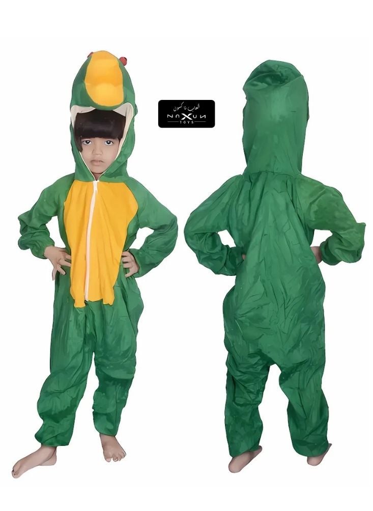 بريميم بدلة ضفدع لطيفة للأطفال مع قبعة – زي تنكري ناعم للأولاد والبنات - Image 1