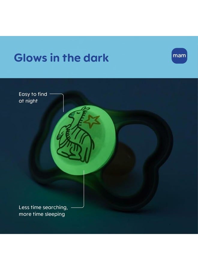 MAM Air Day & Night Baby Pacifier, for Sensitive Skin, Glows in The Dark, 16+ Months, Unisex, 4 Count, (Pack of 1) - Image 5