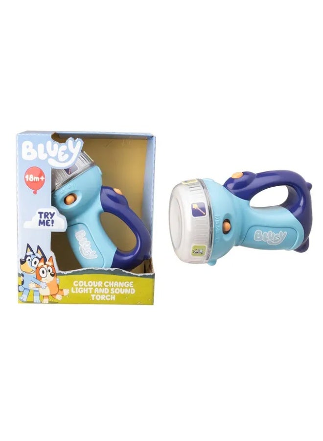 Bluey Colour Change Light And Sound Torch 1500023 - Image 1