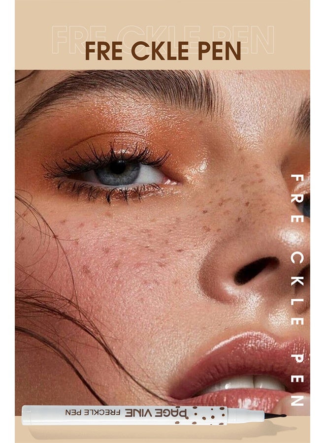PAGE VINE Natural And True Color - Simulation Freckle Pen - Caramel Light Brown Freckle Pencil Natural Easy To Color Without Removing Makeup Spotting Pen Waterproof Sweatproof Makeup (#01 LIGHT) - Image 3
