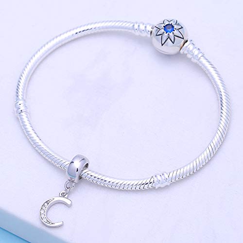 SOUKISS Letter C Charm Sterling Silver 925 Initial A-z Alphabet Beads Name Charm for Bracelet Charms - Image 4
