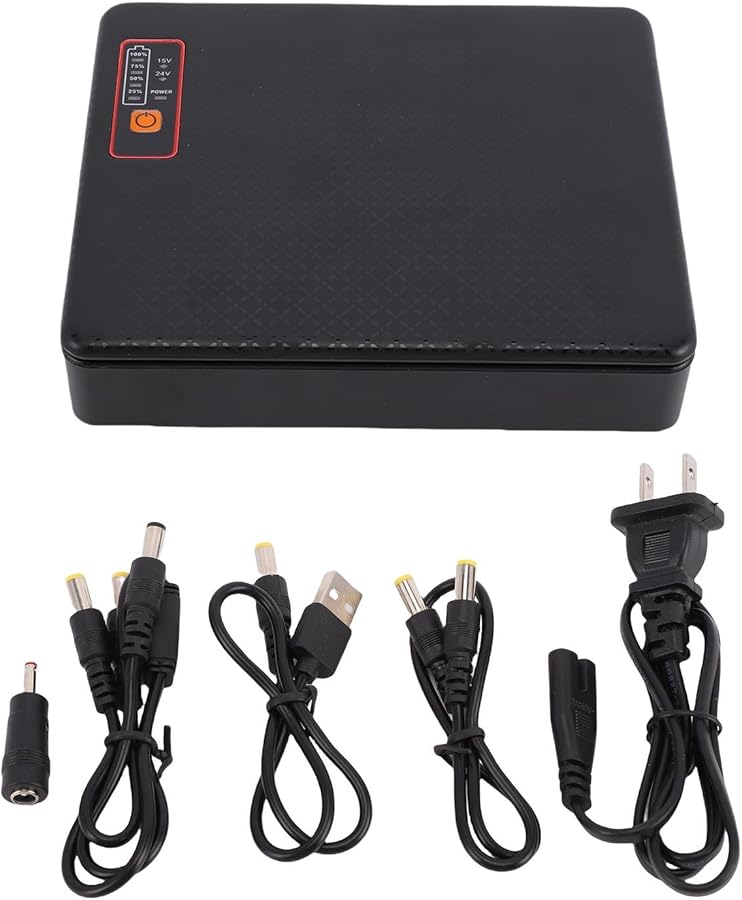 Eujgoov 20800mAh Mini UPS Battery Backup Power Supply for Router Modem Security Camera with US Plug - Image 2