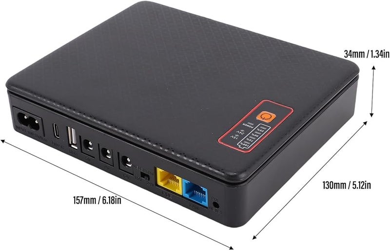 Eujgoov 20800mAh Mini UPS Battery Backup Power Supply for Router Modem Security Camera with US Plug - Image 4