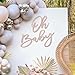 MASTRON Oh Baby Sign for Baby Shower Backdrop Glitter Felt Oh Baby Sign Party Banner Boy Girl Baby Shower Decorations Gender Reveal 1st Birthday Party Photography Background Rose Gold - Image 4