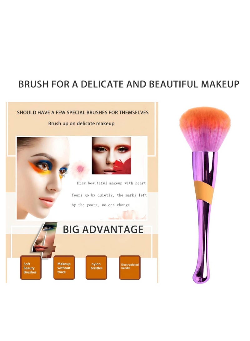 SOLARAE Large Powder Foundation Brush for Face Blush Blend Liquid, Cream or Flawless Powder Makeup Super Soft Large Makeup Brush, Perfect for Blending Buffing with Loose Powder  Foundation Full Coverage - Image 4