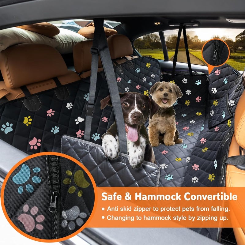 URPOWER Dog Seat Cover Car Seat Cover for Pets 100% Waterproof Pet Seat Cover Hammock 600D Heavy Duty Scratch Proof Nonslip Durable Soft Pet Back Seat Covers for Cars Trucks and SUVs - Image 2