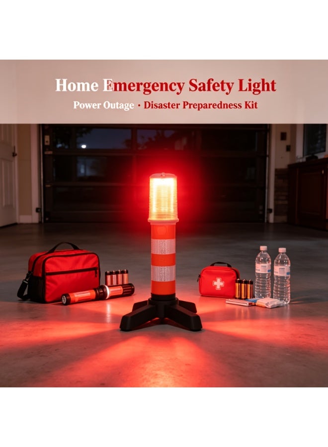 NIBEMINENT LED Road Signal Light 2pcs - Roadside Vehicle and Truck Light with Magnetic Base and Bracket - Includes Solid Storage Case - Safety Beacon Light - Image 3