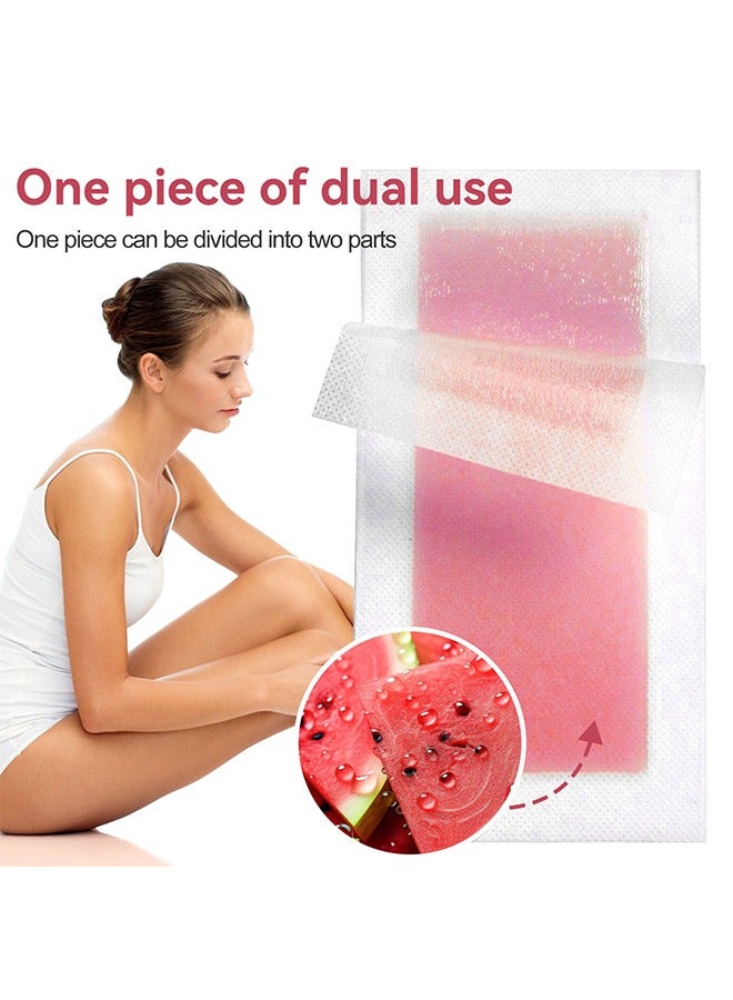 SUMAX Double Sides Wax Strips for Hair Removal, Waxing Kit with 40 Wax Strips and 4 Calming Oil Wipes, for All Skin Types Women Man At Home - Image 3