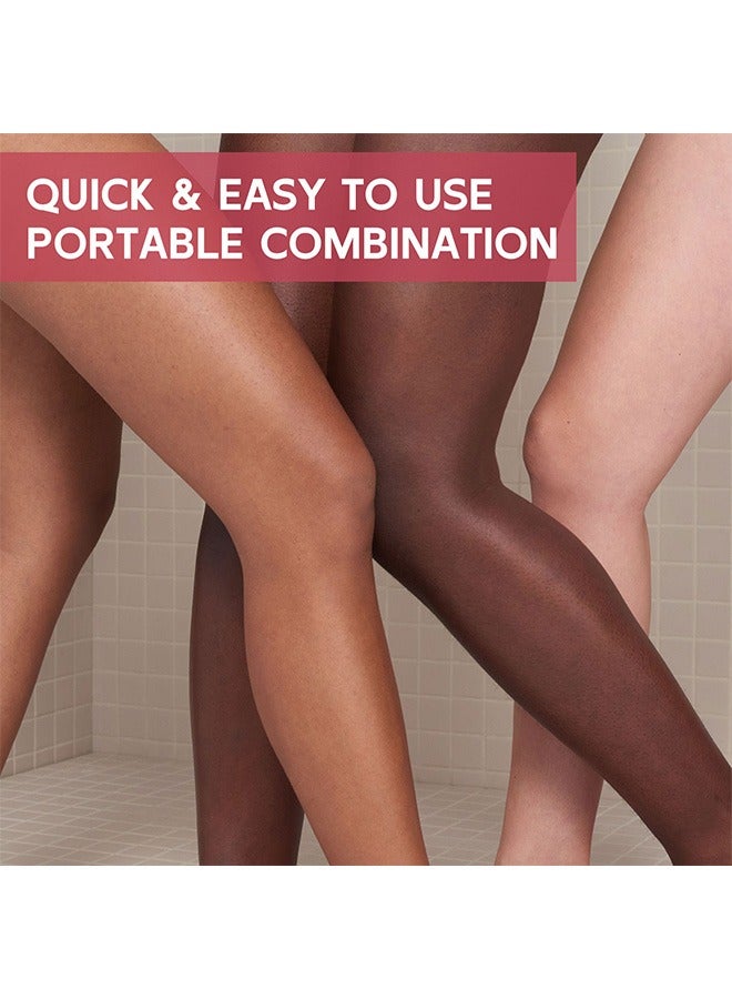 SUMAX Double Sides Wax Strips for Hair Removal, Waxing Kit with 40 Wax Strips and 4 Calming Oil Wipes, for All Skin Types Women Man At Home - Image 5