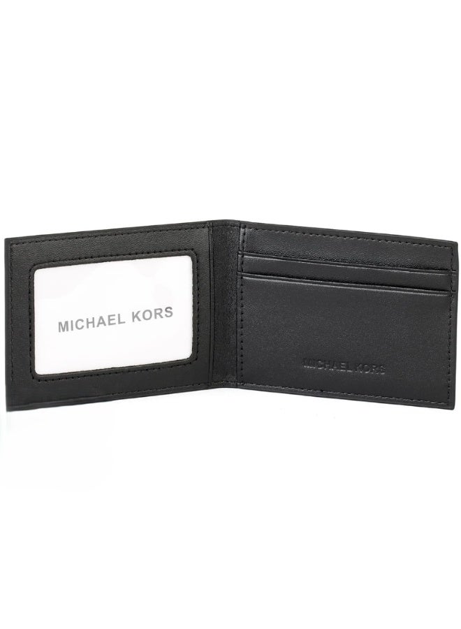 Michael Kors MK Men’s Black Genuine Leather Wallet & Card Holder – Slim Minimalist Bifold with Multiple Card Slots & Premium Luxury Finish - Image 3