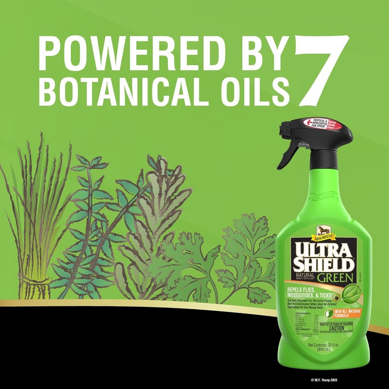 Absorbine UltraShield Green Natural Fly Repellent - Image 3