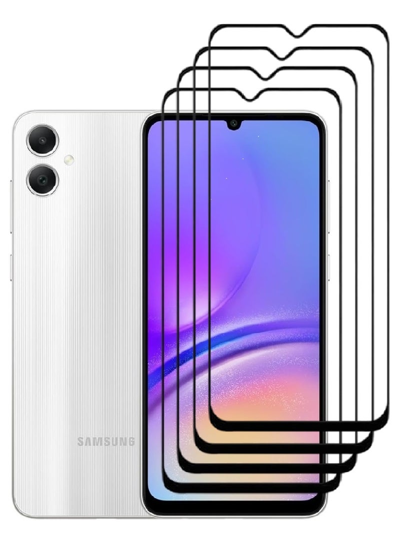 AINA 4 Pieces Tempered Glass Screen Protector 5D Designed For Samsung Galaxy A05 Full Glue Edge to Edge Full Screen Coverage And Bubble Free - Image 1