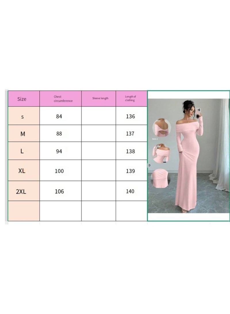 general Off-the-shoulder Pleated Fitted Long Evening Dress - Image 2