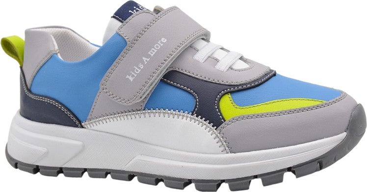 Kids A More Franky Boy Single Velcro Shoes Gray10 - Image 1