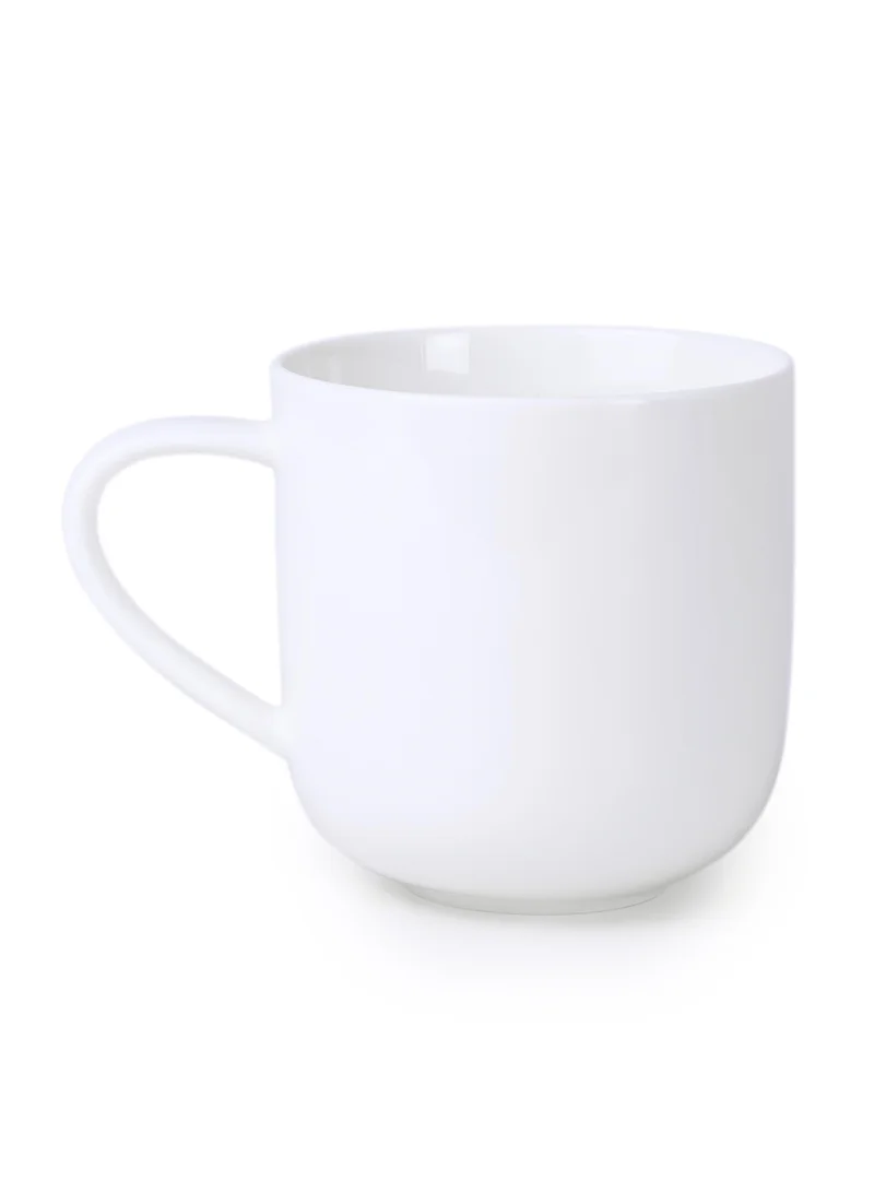 كويزين أرت Cuisine Art Ivy Bone China Mug 460ml | Durable, Lightweight, Chip-Resistant | Microwave and Dishwasher Safe | White Coffee and Tea Mug
