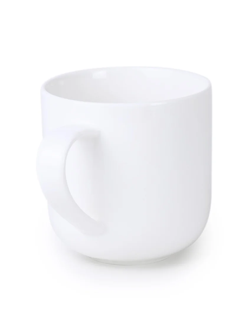 كويزين أرت Cuisine Art Ivy Bone China Mug 460ml | Durable, Lightweight, Chip-Resistant | Microwave and Dishwasher Safe | White Coffee and Tea Mug