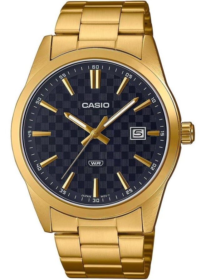 CASIO ساعة كاسيو للرجال - MTP-VD03G-1AUDF بقرص أسود - Image 1