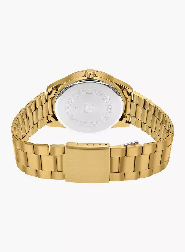 CASIO ساعة كاسيو للرجال - MTP-VD03G-1AUDF بقرص أسود - Image 4