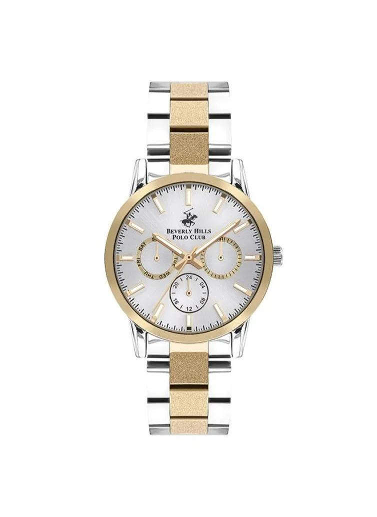 بيفرلي هيلز بولو كلوب Beverly Hills Polo Club BP3360X.230 Women Multi Function Display Watch & Metal Strap Silver