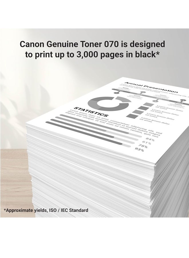 Canon Genuine 070 Black Toner Cartridge Compatible with MF465dw, MF462dw, LBP247dw, LBP246dw black - Image 5