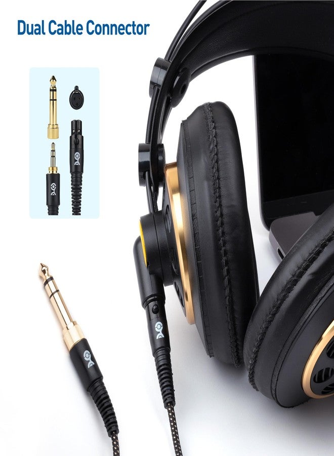 Cable Matters Premium Braided 3.5mm to Mini XLR Headphone Cable 4 ft - Compatible with Beyerdynamic DT 1770 Pro, DT 1990 Pro, AKG K240, K182, K175, K182, K245, K371, and Q701 Headphones - Image 4