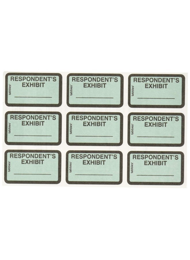 Legal Exhibit Labels, Label: 1-5/8"W X 1" H, Sheet: 5-1/4"W X 3-1/4"H, Blue, Respondent'S Exhibit 252 Labels/Pack (58027)