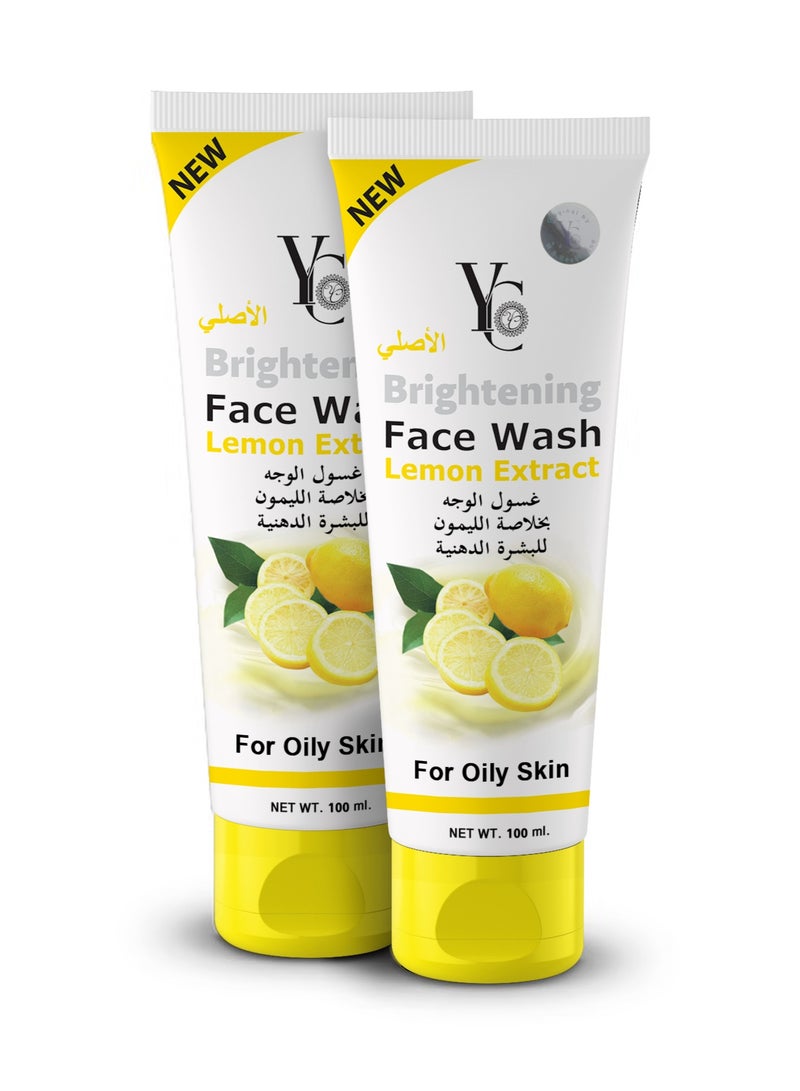 YC Brightening Face Wash Lemon - Acne 100 ml - 2 pcs