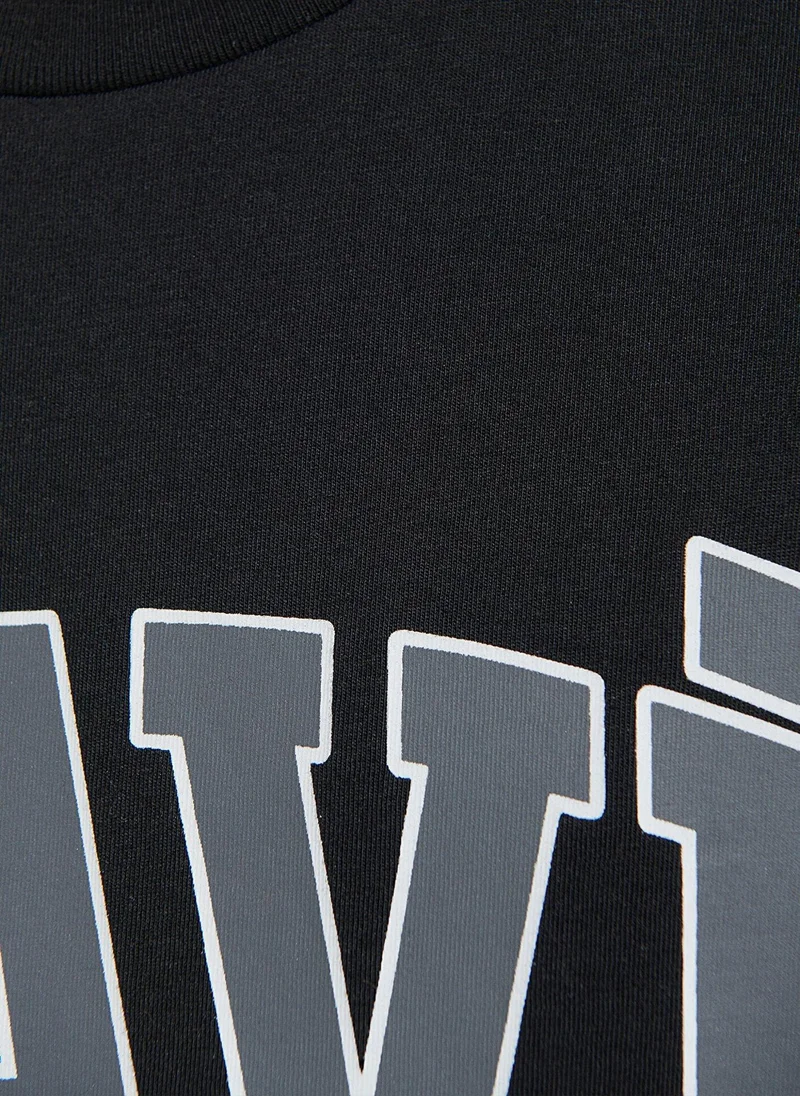 MAVI Mavi Logo Printed Black T-Shirt