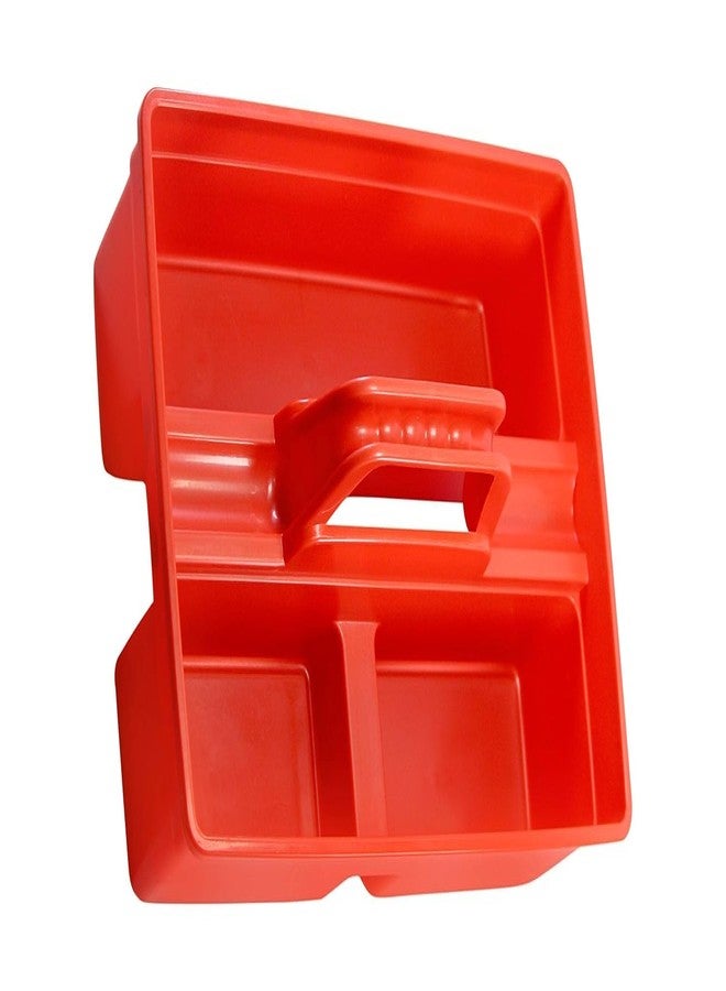 PUFFIN Plastic Handy Caddy Bucket, Red, Multipurpose Storage for Cleaning, Gardening, Crafting, Kitchen, Office, and Car Use - Image 2